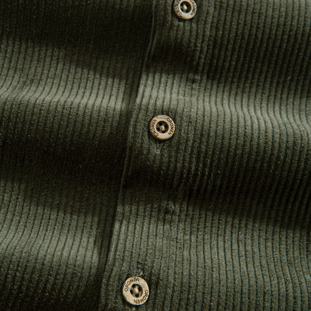 Army Green Utility Corduroy Shirt