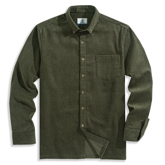 Army Green Utility Corduroy Shirt