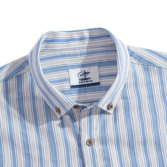 Blue Ribbon Striped Long Sleeve Shirt