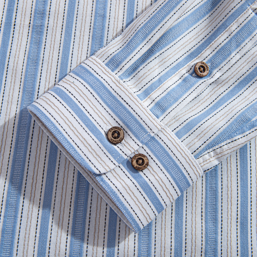 Blue Ribbon Striped Long Sleeve Shirt