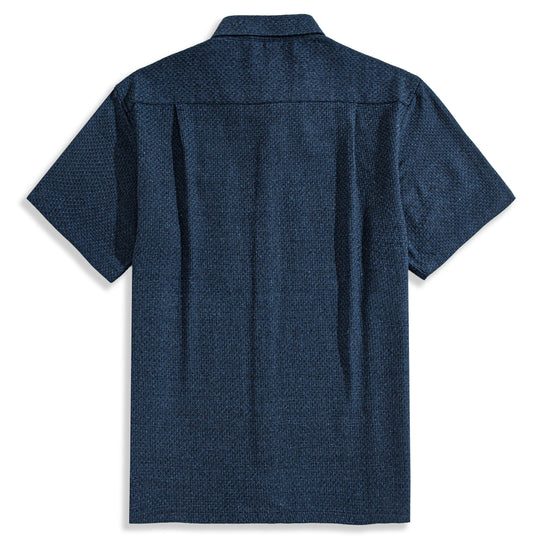 Cotton & Linen Woven Short Sleeve Shirt