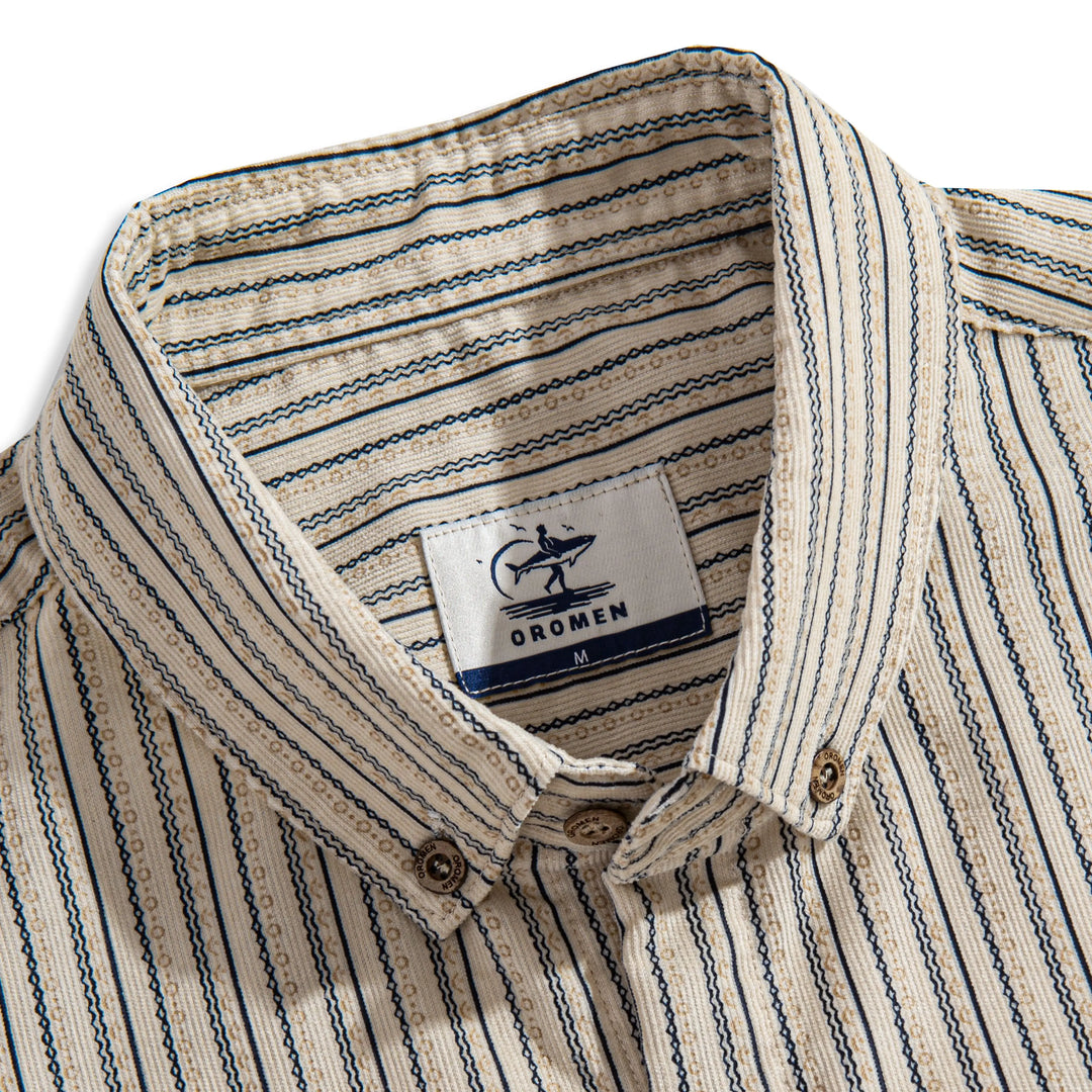 Cotton Striped Corduroy Shirt