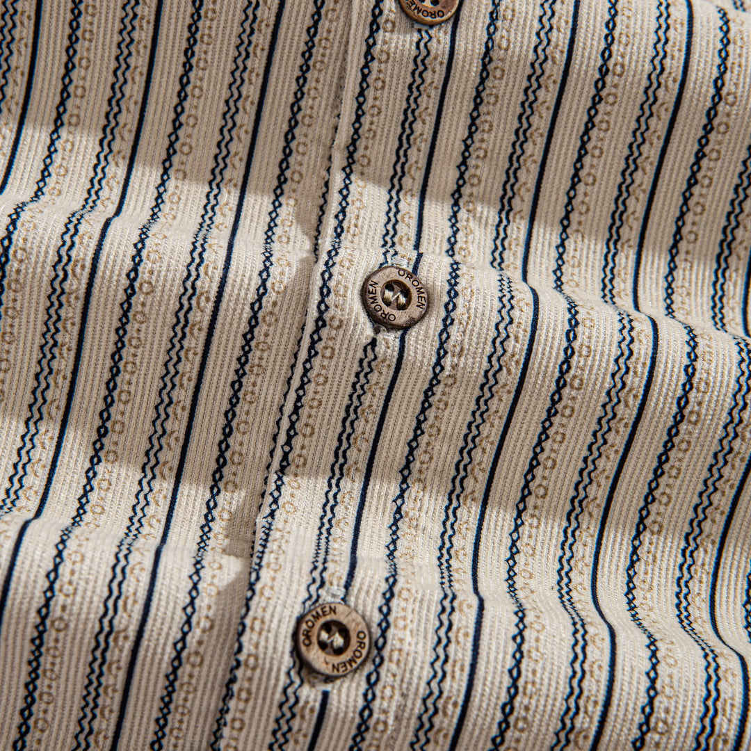 Cotton Striped Corduroy Shirt