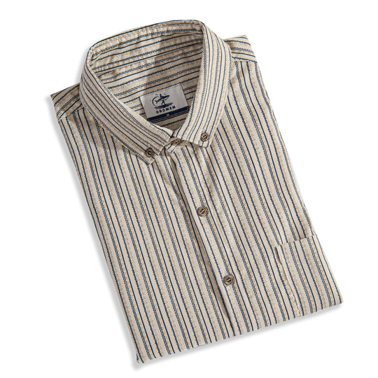 Cotton Striped Corduroy Shirt