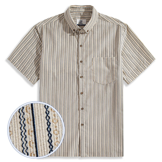 Cotton Striped Corduroy Shirt