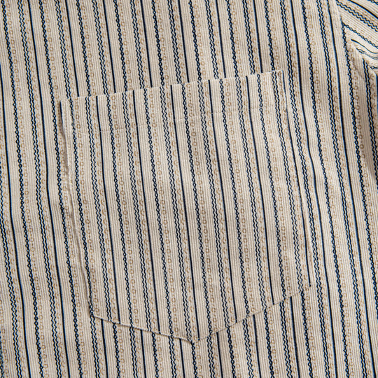 Cotton Striped Corduroy Shirt