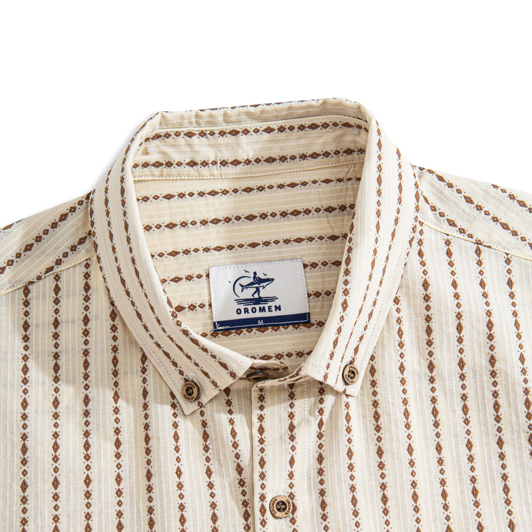 Diamond Stripe Textured Shirt