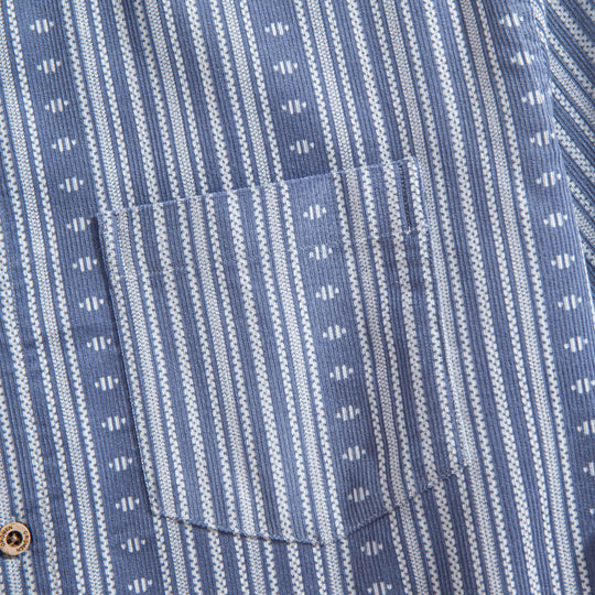 Washed Corduroy Striped Shirt