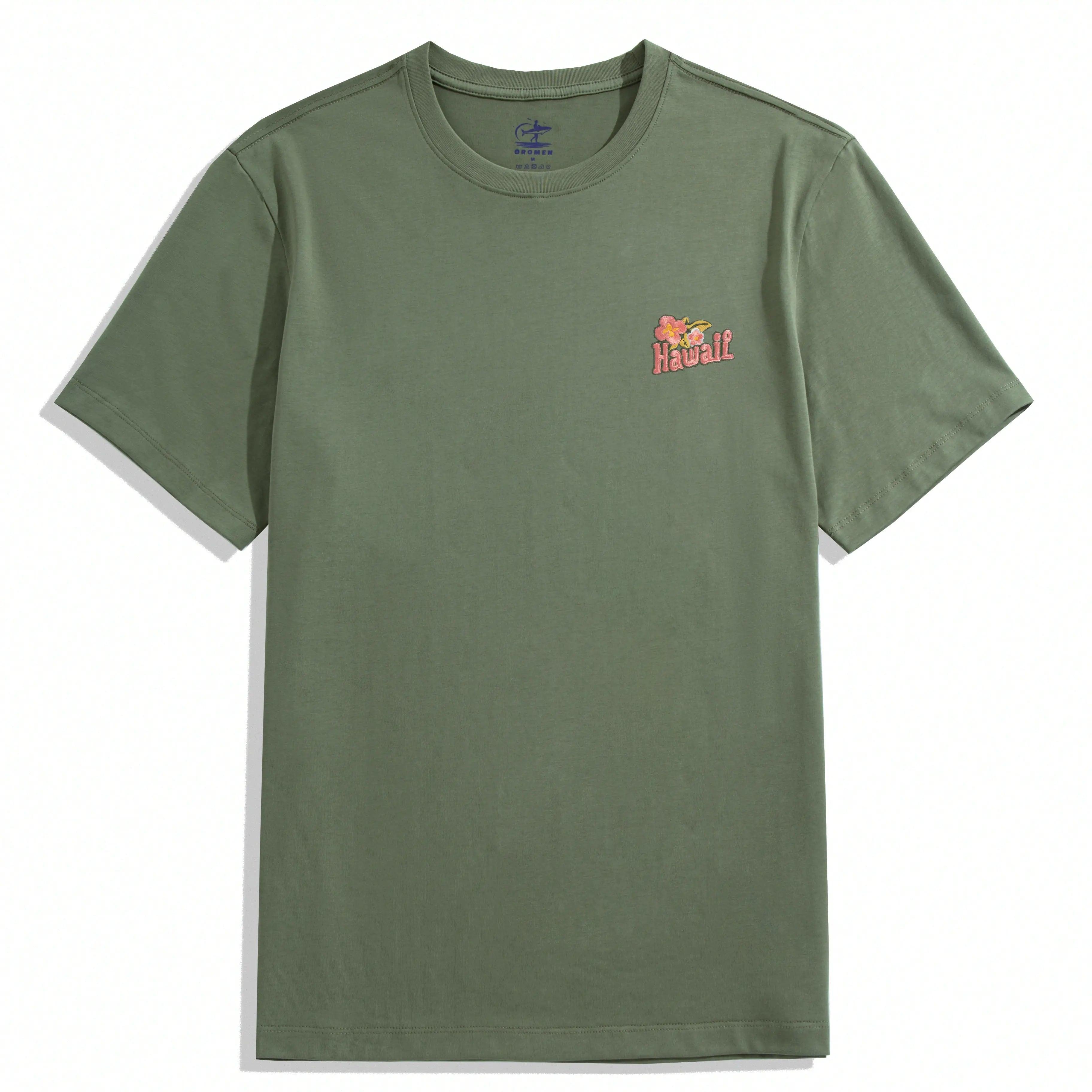 Hawaii Cotton T-shirt Green Color