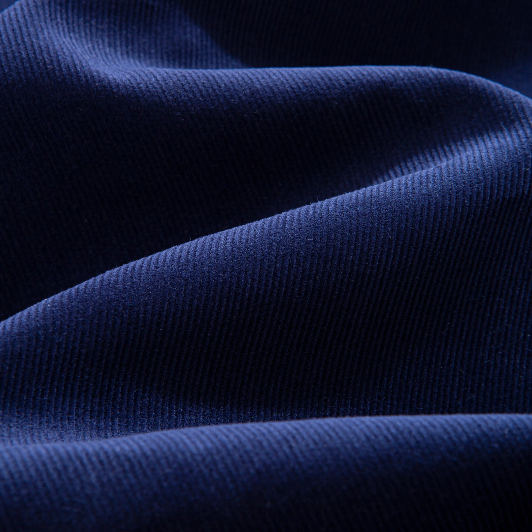 Indigo-Dyed Cotton Corduroy Shirt