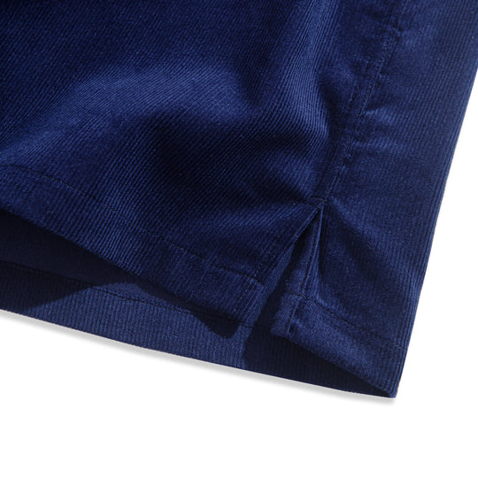 Indigo-Dyed Cotton Corduroy Shirt