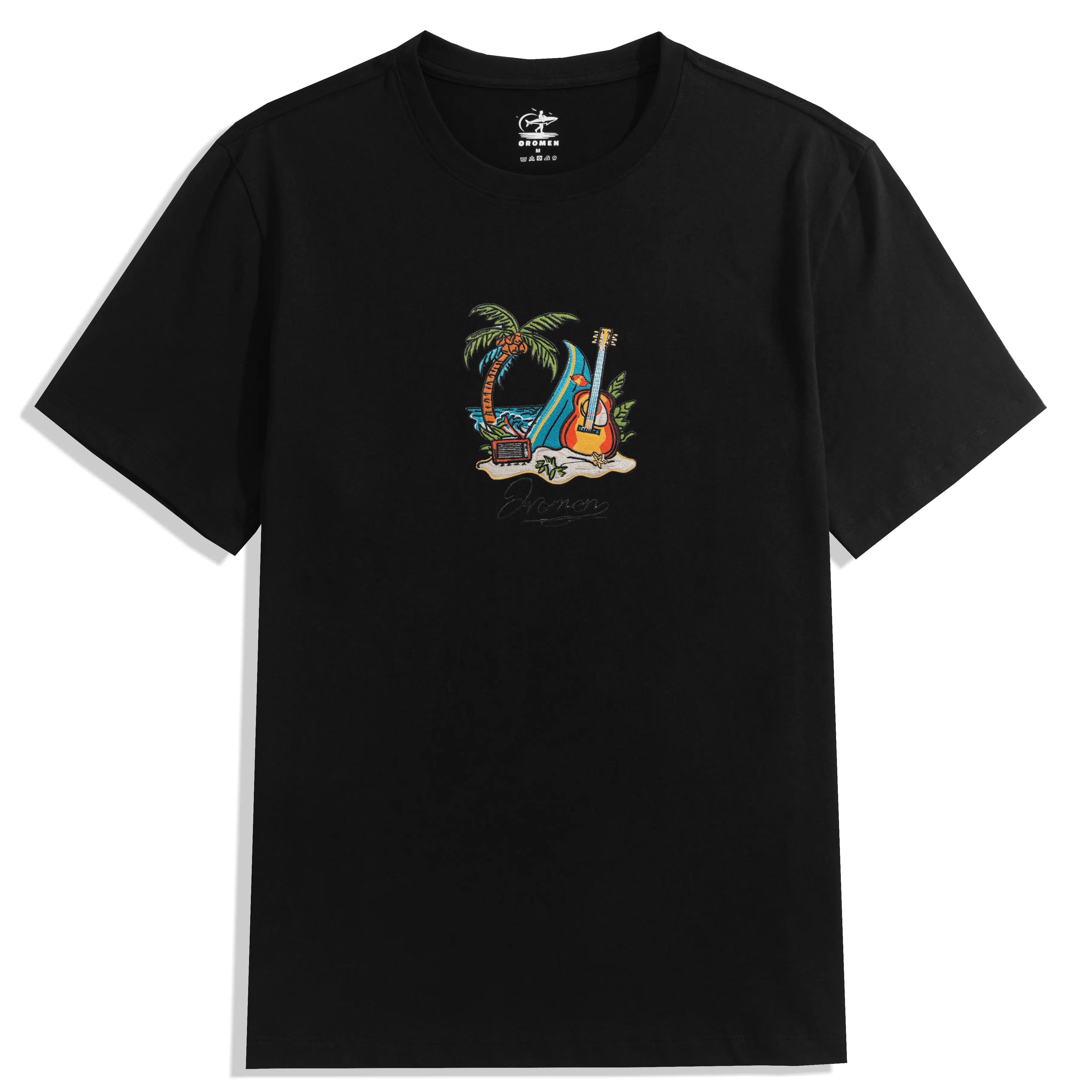Island Vibe Cotton T-shirt Black