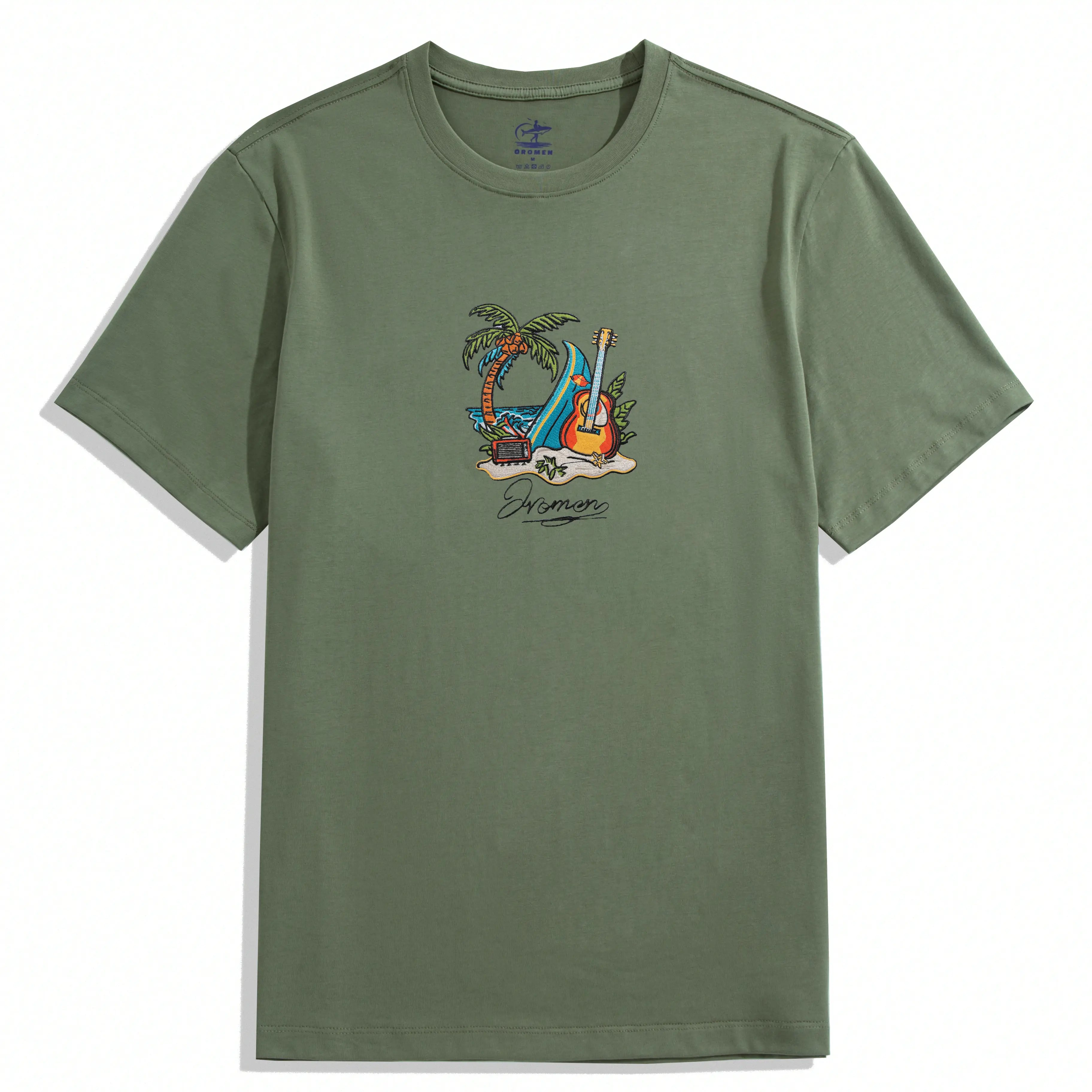 Island Vibe Cotton T-shirt Green