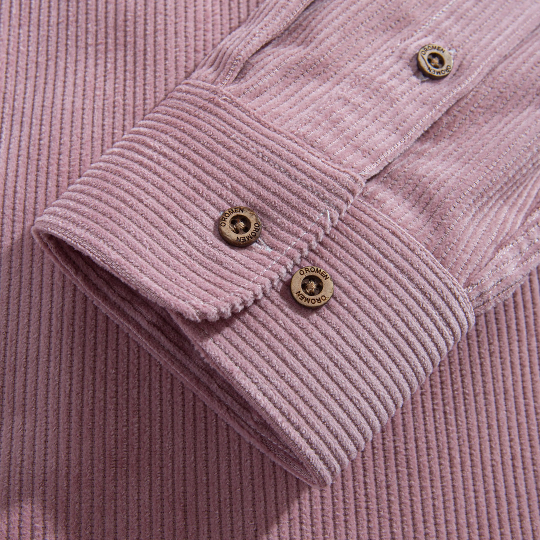 Lotus Pink Cotton Corduroy Shirt