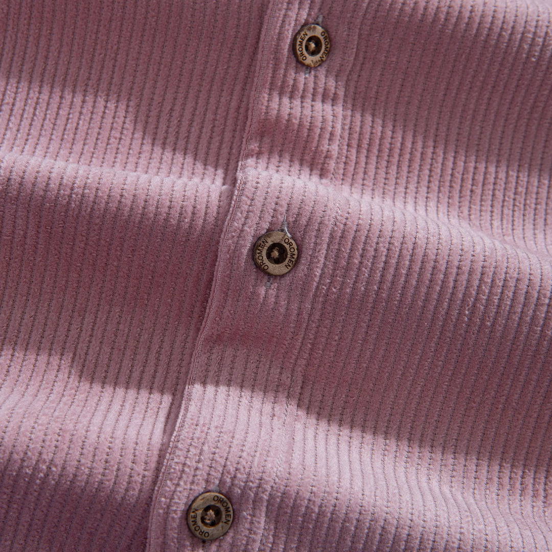 Lotus Pink Cotton Corduroy Shirt