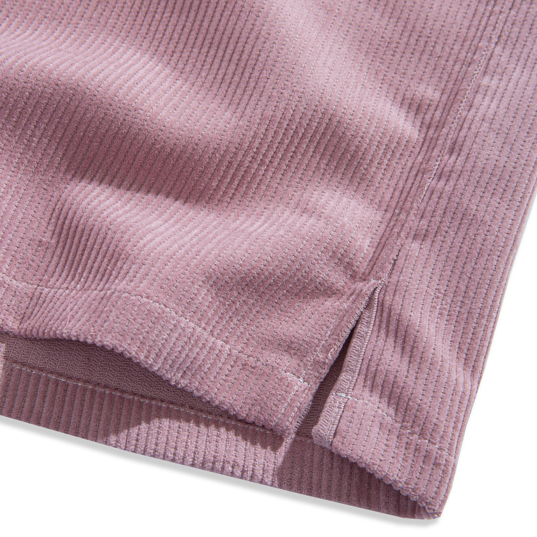 Retro Pink Cotton Corduroy Shirt