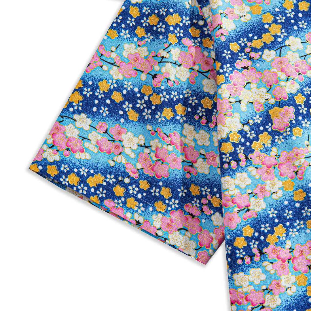 Sakura Blooms Aloha Shirt Sleeves