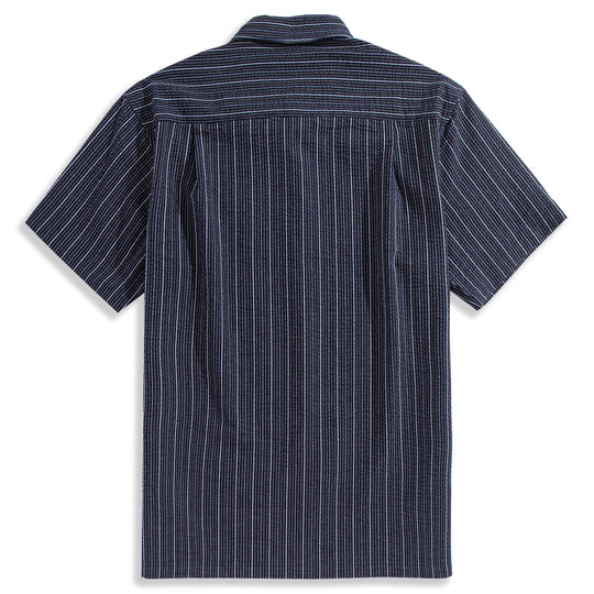 Seersucker Striped Button Down Shirt