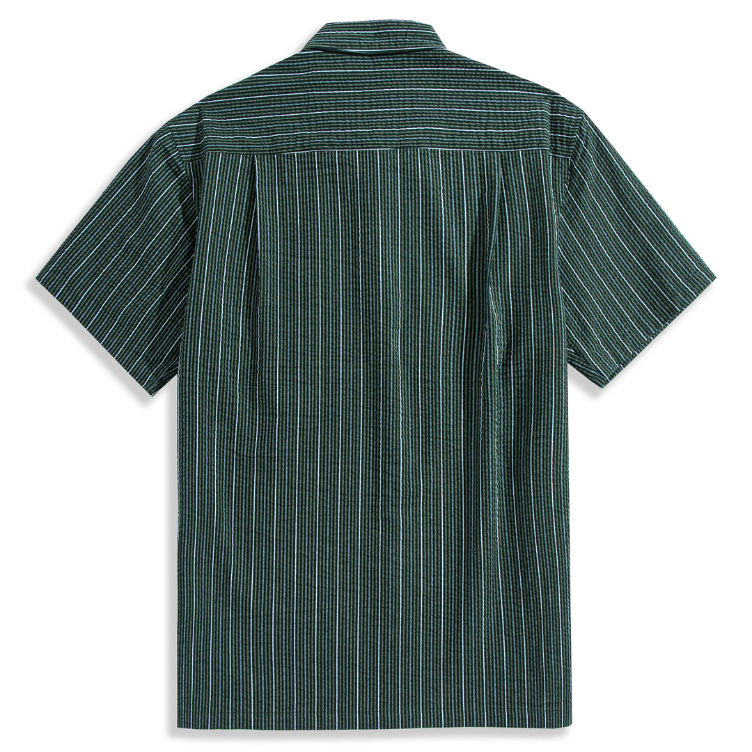 Seersucker Striped Texture Shirt