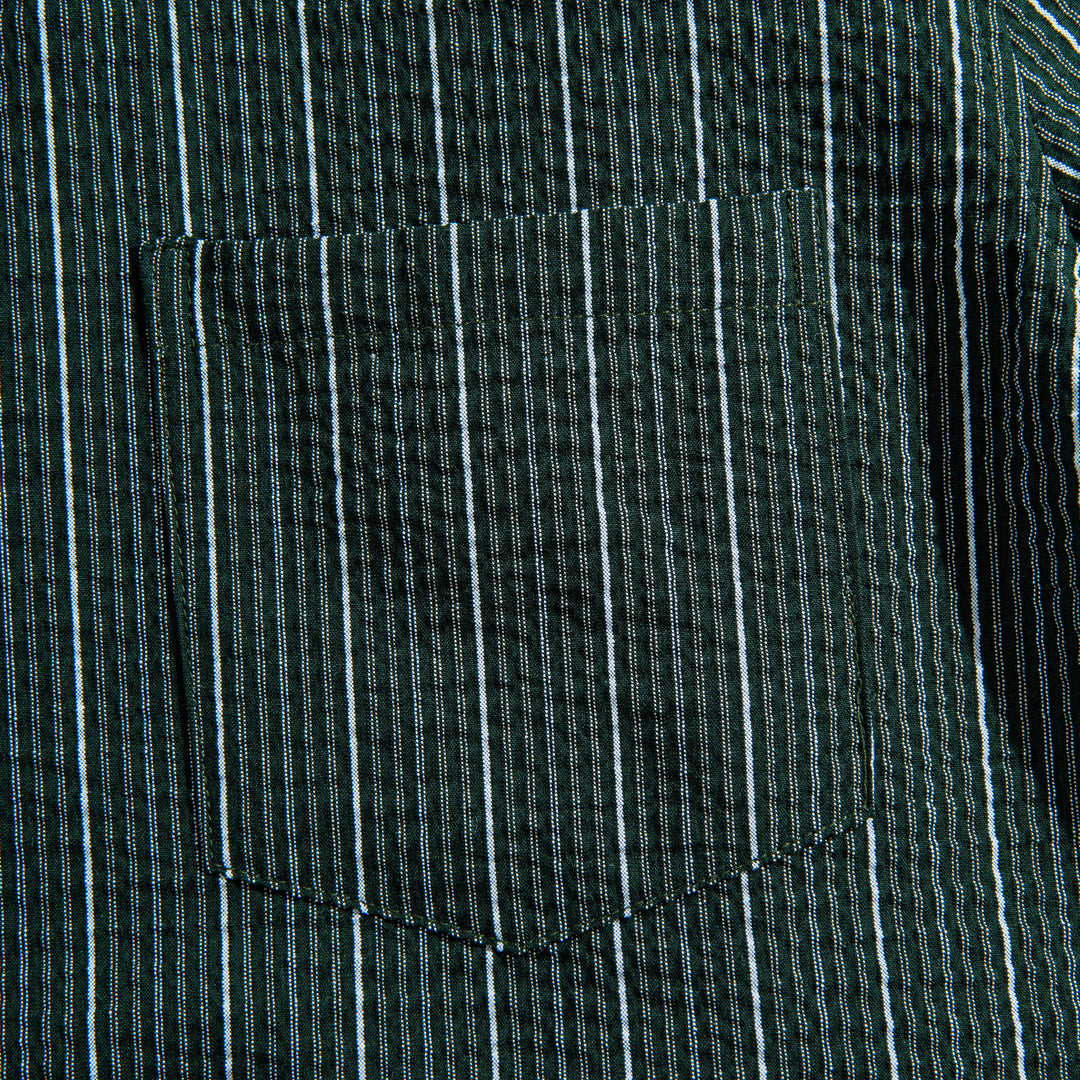 Seersucker Striped Texture Shirt