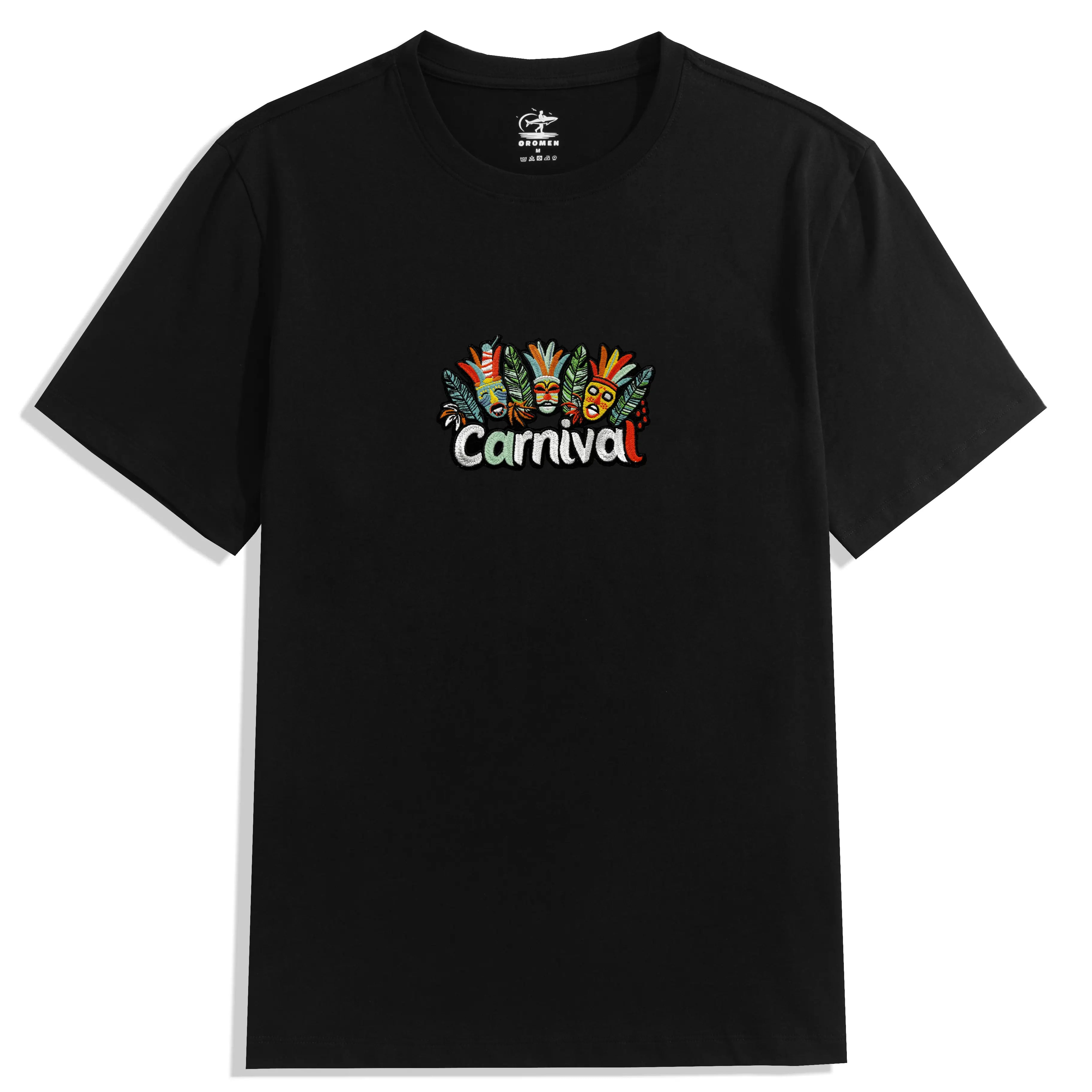 TIKI Carnival Cotton T-shirt Black Color