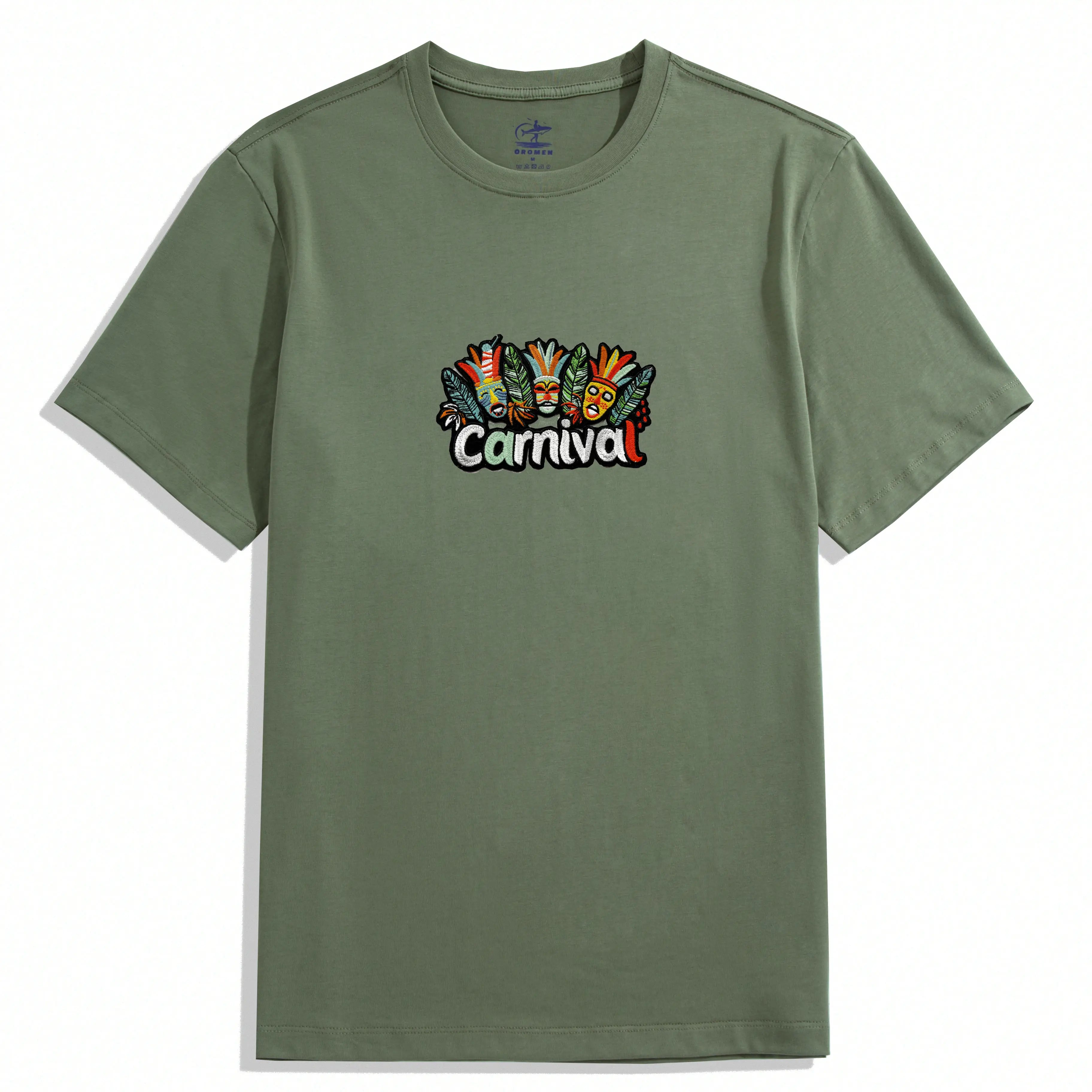 TIKI Carnival Cotton T-shirt Green Color