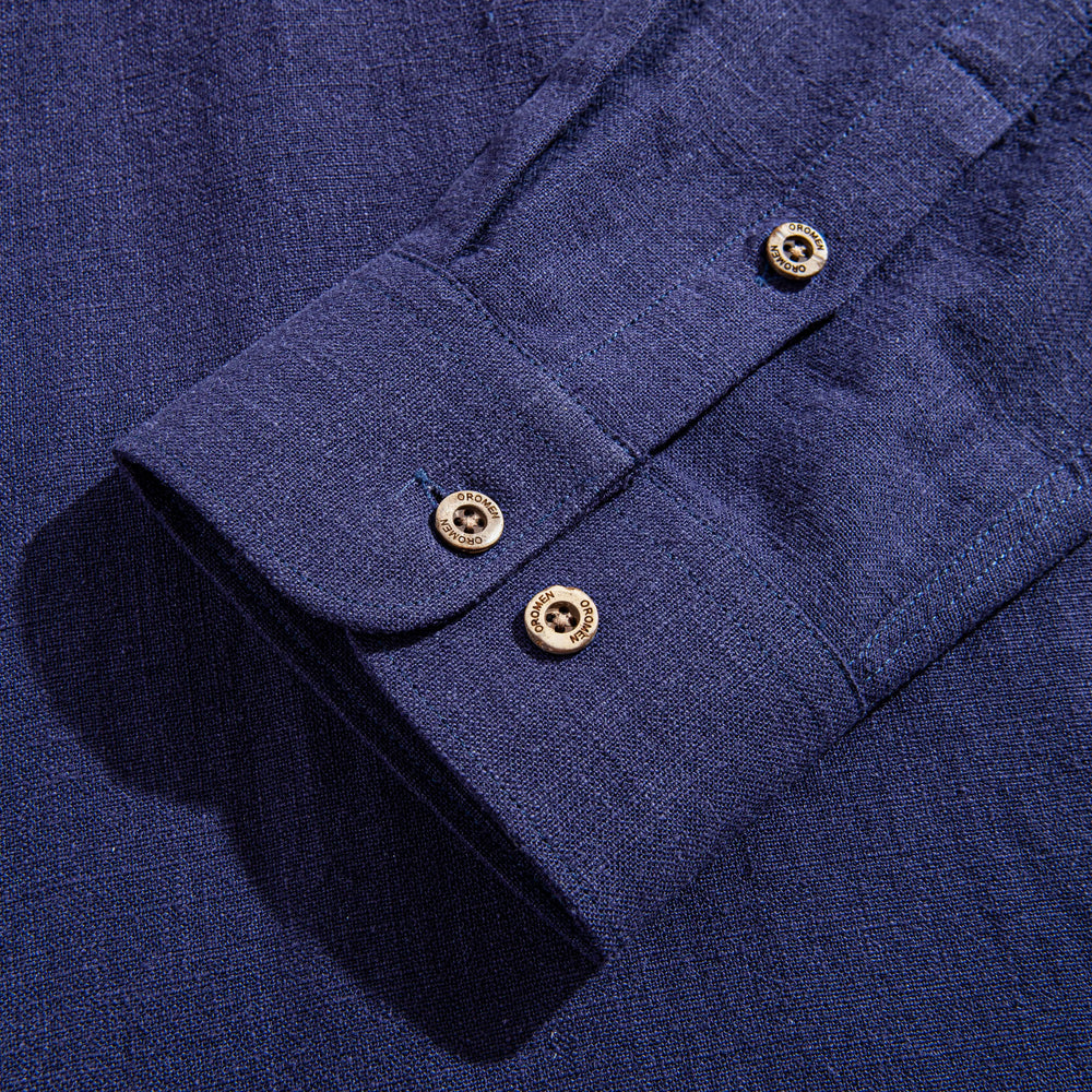 Indigo Tailored Long Sleeve Shirt