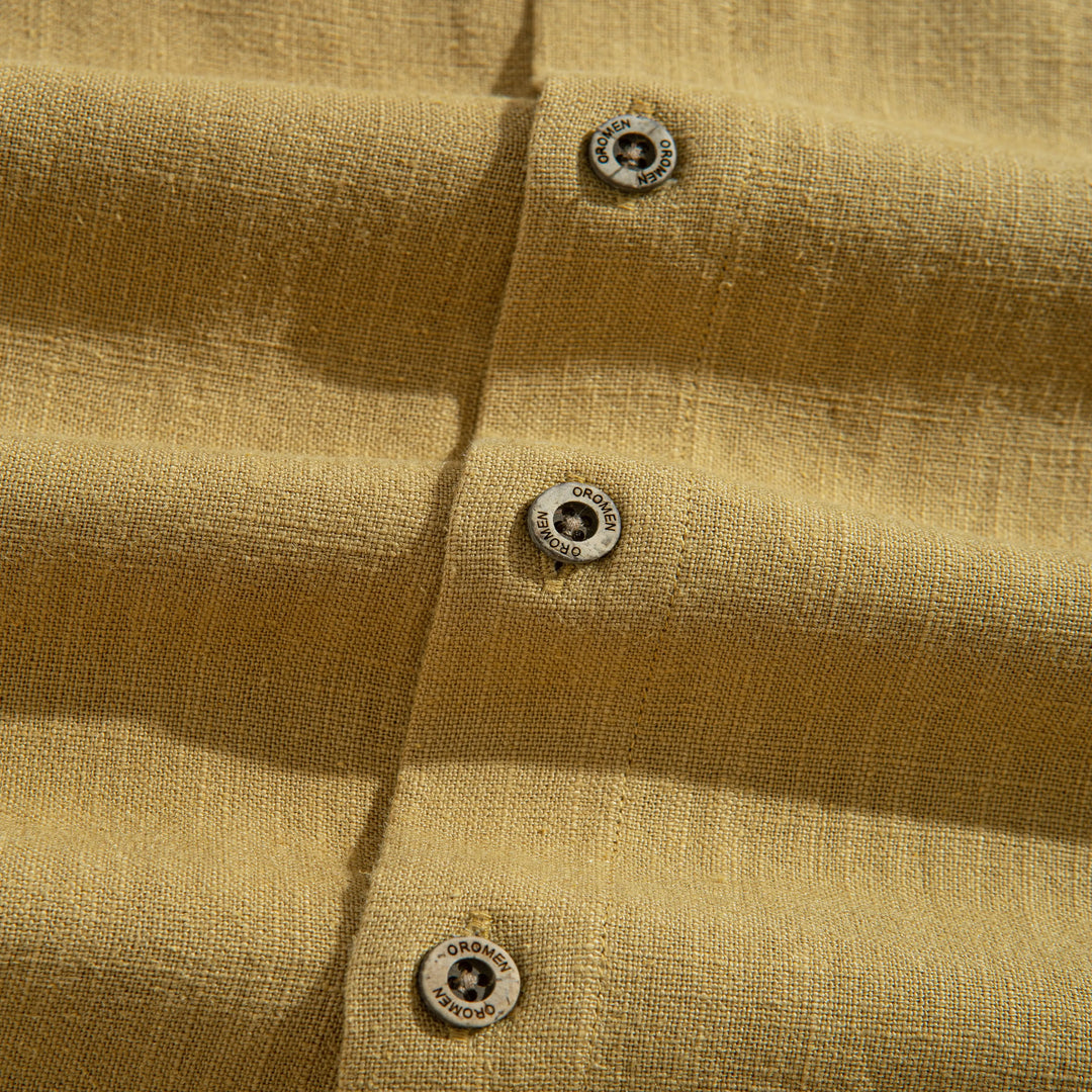 Tailored Linen Shirt Buttons