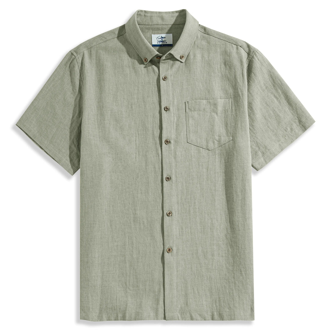 Tailored Linen Shirt Green