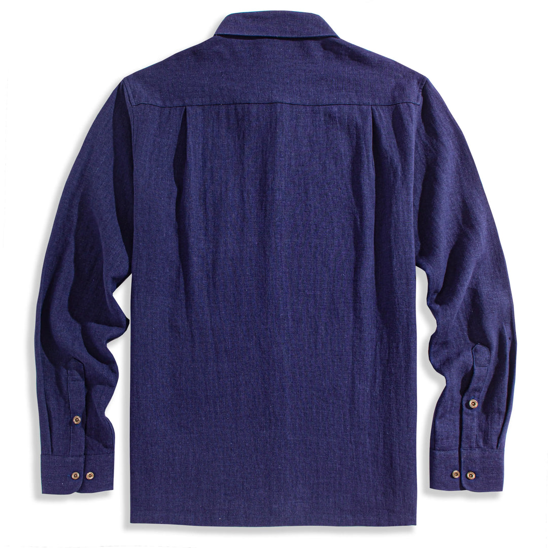 Indigo Tailored Long Sleeve Shirt