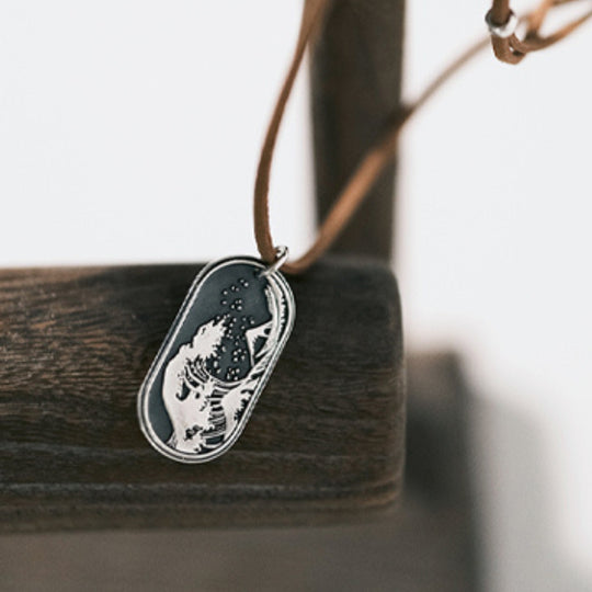 The Great Wave off Kanagawa Necklace