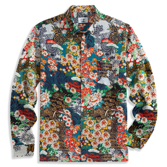 Ukiyoe Garden Long Sleeve Shirt