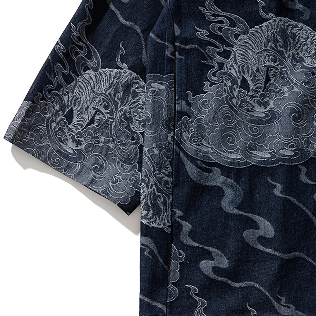 Ukiyoe Tiger Haori Kimono