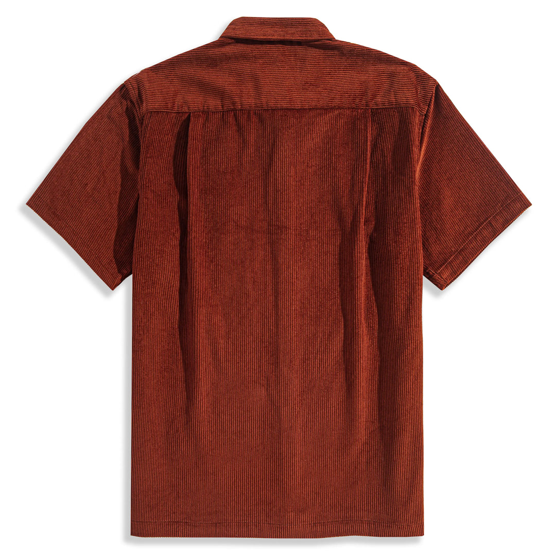 Vintage Burgundy Cotton Corduroy Shirt