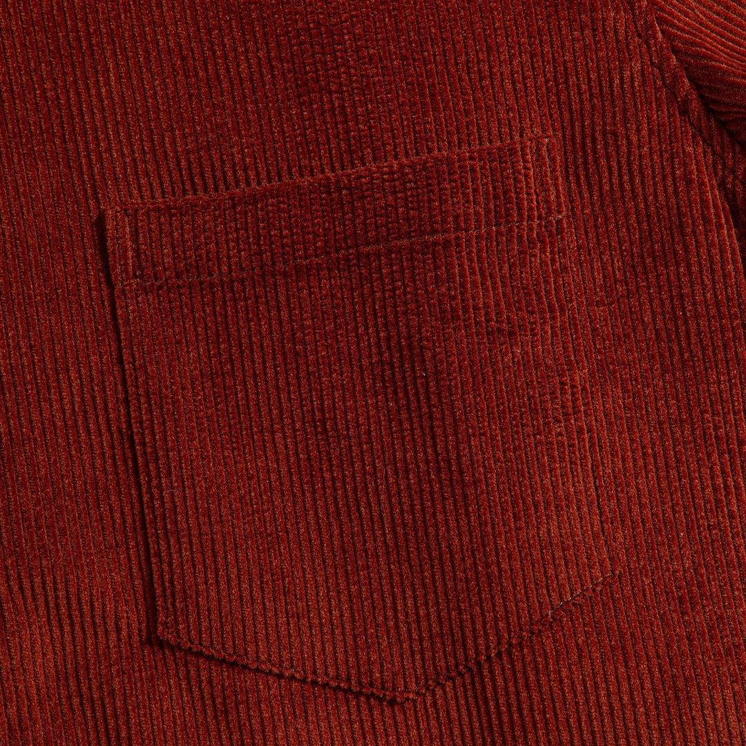 Vintage Burgundy Cotton Corduroy Shirt