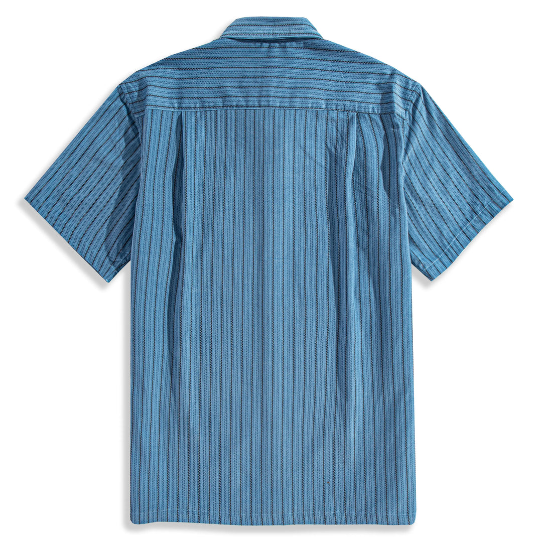 Wheat Pattern Striped Corduroy Pure Cotton Shirt