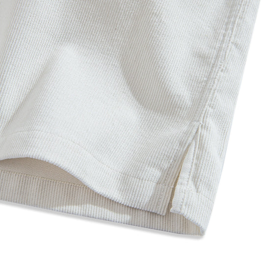 White Corduroy Versatile Shirt